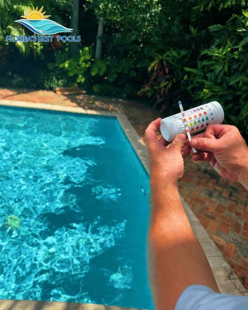 Clean, balanced pool water